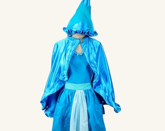 Merryweather costume, Merryweather costume adult, Merryweather fairy costume women, Merryweather hat Sleeping Beauty Fairy Godmother costume