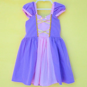 RAPUNZEL costume dress, Rapunzel dress, princess dress for toddler girls, Rapunzel birthday party dress, play dress image 9
