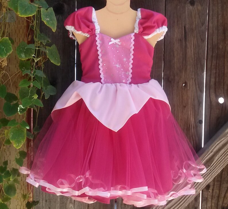 SLEEPING BEAUTY dress, Sleeping Beauty costume, pink Princess dress with TUTU dress, Aurora dress image 6