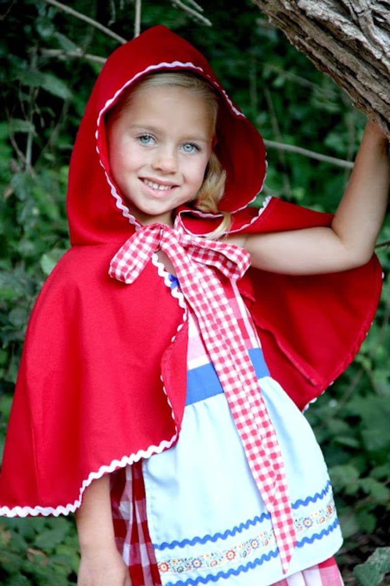 Little Red Riding Hood CAPE Storybook Red CAPE for Girls Etsy