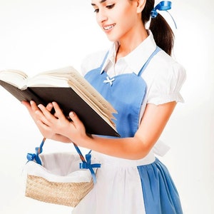 Belle Blue Dress Costume Adult - Etsy Belle Blue Dress Costume Adult - Etsy