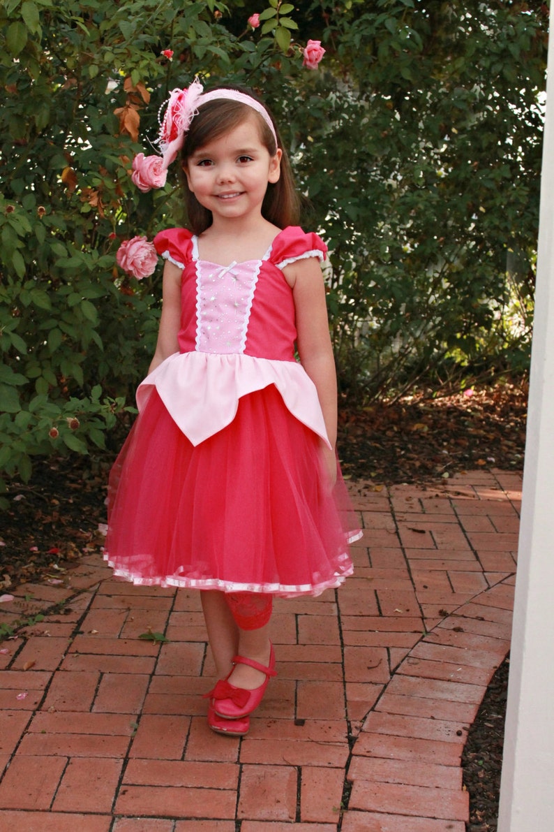 SLEEPING BEAUTY dress, Sleeping Beauty costume, pink Princess dress with TUTU dress, Aurora dress image 10