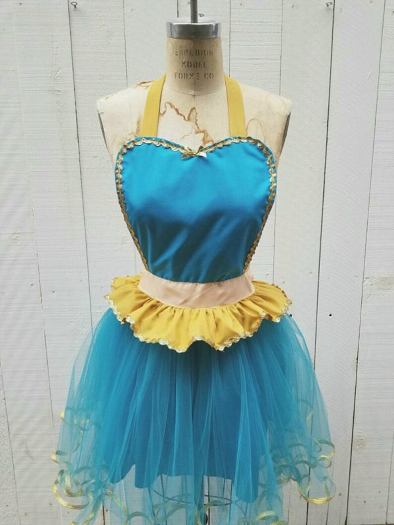 Princess Jasmine Costume apron Princess running costume apron costume apron womens Jasmine tutu Jasmine Running Costume apron