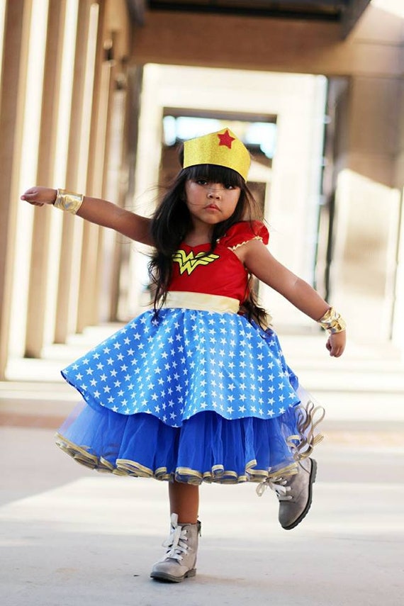 Wonder Woman Girls Halloween Superhero Costume