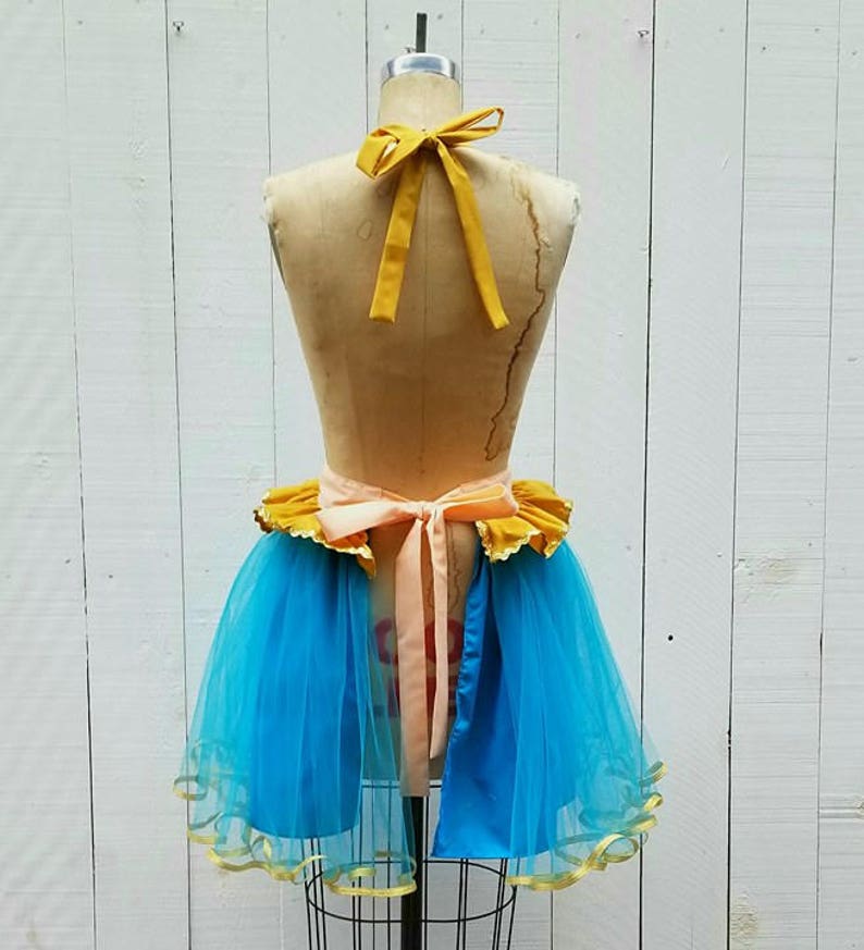 Princess Jasmine Costume apron Princess running costume apron costume apron womens Jasmine tutu Jasmine Running Costume apron
