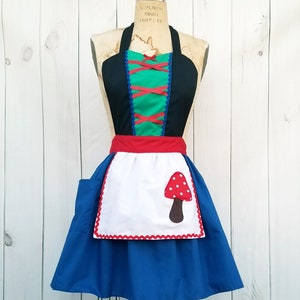 Gnome costume  apron, Woodland apron, women&#39;s Halloween costume apron, Halloween costume apron, fast and easy costume, teacher costume