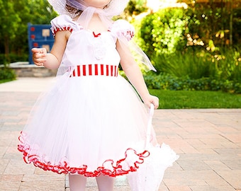 MARY POPPINS dress, Mary Poppins costume, girls costume,  tea party dress