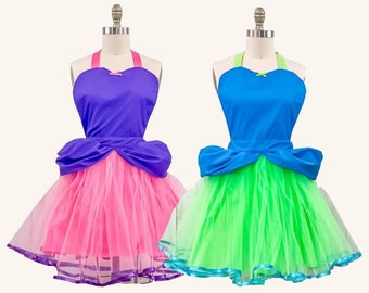 Cinderella Stepsister Costume Tutu Aprons, Drizella costume apron, ANASTASIA costume, women's Cinderella Step Sister running costume