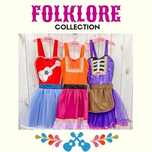 Miguel Coco Costume Apron, Day of the Dead, Women's Run Costume image 3