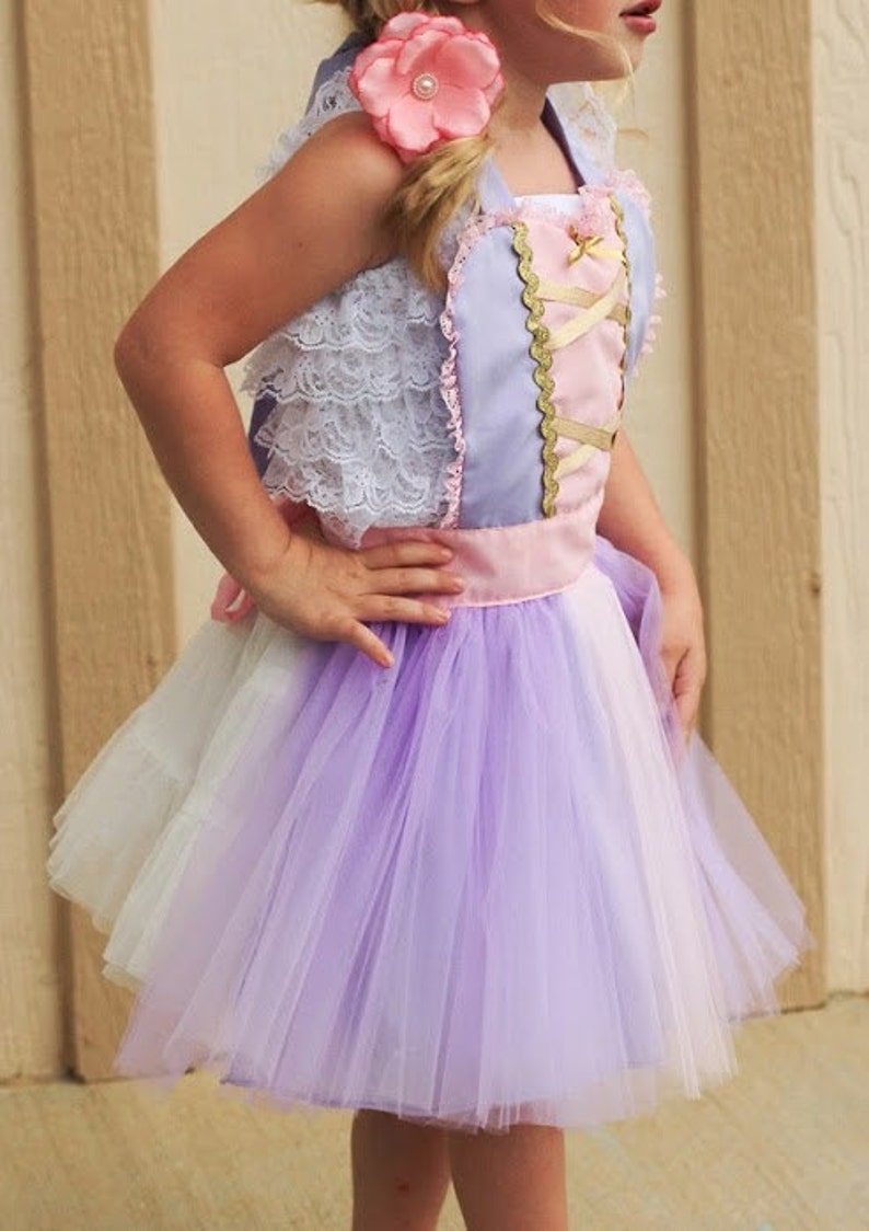 Apron RAPUNZEL dress up TUTU apron kids apron for girls fun Etsy