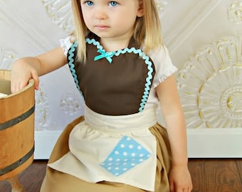 CINDERELLA Work Apron for kids cute girls dress up costume apron