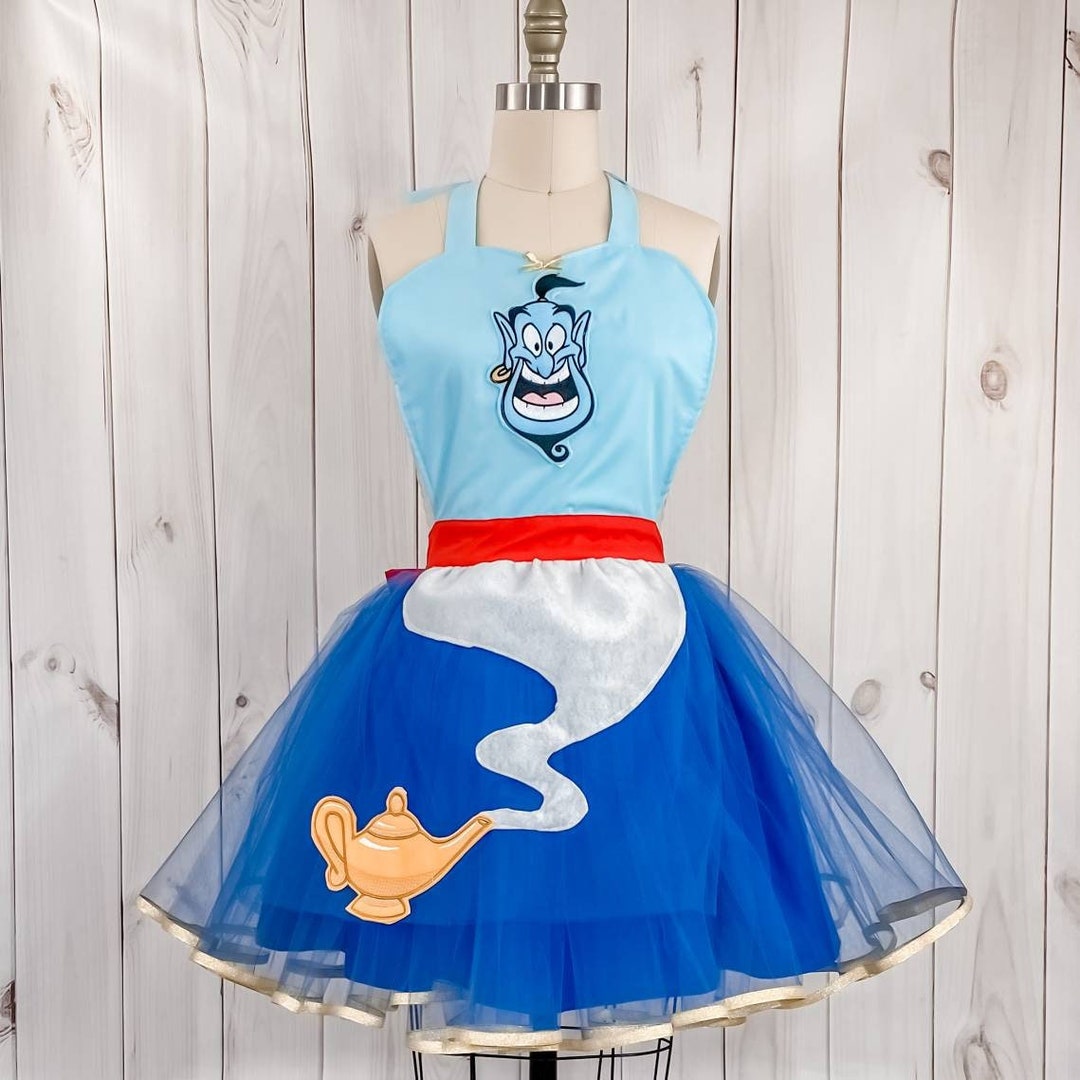 Genie Costume Women, Genie Aladdin Costume Apron, Genie Tutu Aladdin
