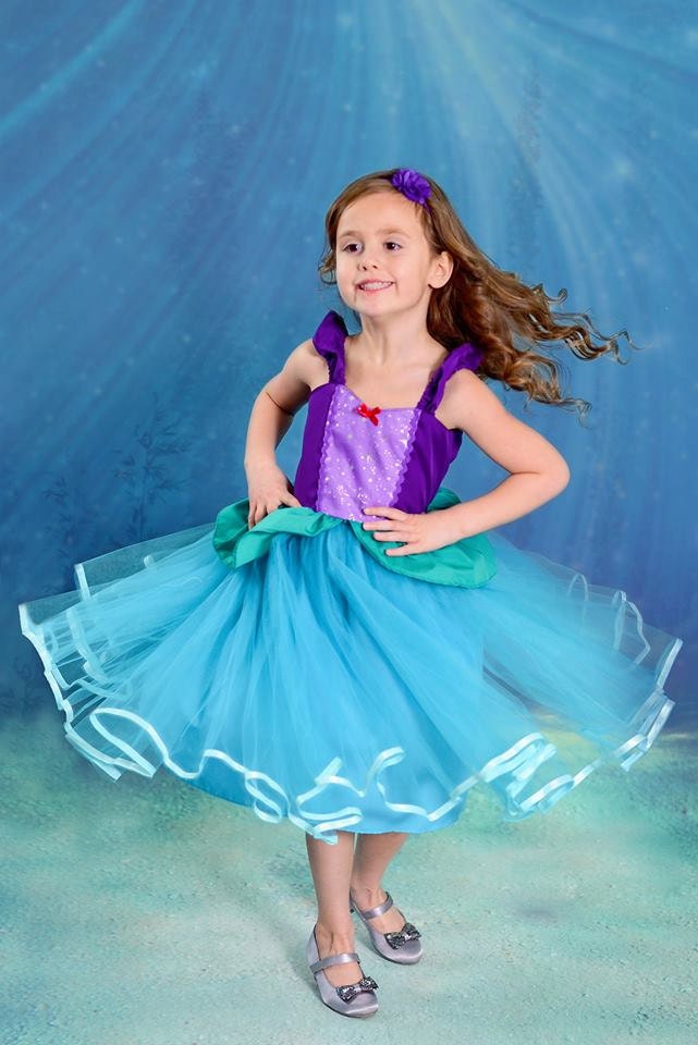 ARIEL Dress Ariel Costume Ariel Princess Dress for Toddlers and Girls Vacation Outfit Ariel Birthday Party Costume Mermaid Dress 7 8 10 12 Etsy