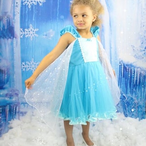 Elsa dress Elsa tutu dress Elsa princess  dress Frozen birthday party dress  or portrait