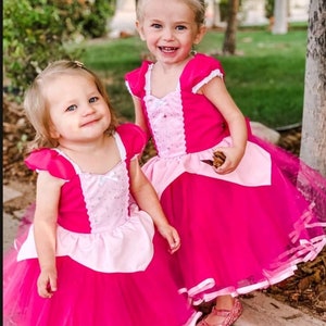 SLEEPING BEAUTY dress, Sleeping Beauty costume, pink Princess dress with TUTU dress, Aurora dress image 5