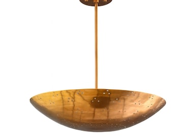 6 Licht Handgemachte Messing Deckenleuchte: Mid-Century Modern Kronleuchter