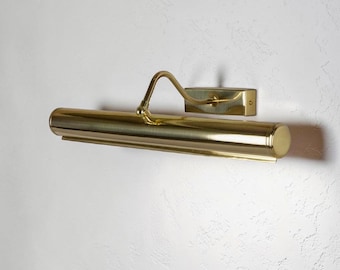 12-Inch Solid Brass Picture Light – Artisan Handcrafted Gallery Wall Sconce Lamp