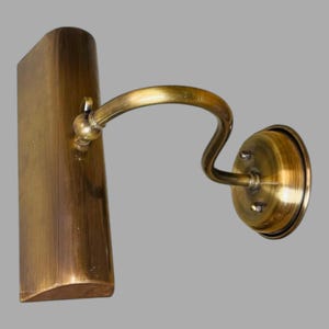 Antique Brass Picture Light: Vintage Wall Mounted Art Lamp, Gold Finish Gallery Fixture image 5