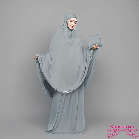Timeless Elegance Mukena Luxury Silk 2in1 for Special Moments, Women Prayer Set, Prayer Dress, Mukena, Prayer Set, Prayer Clothes