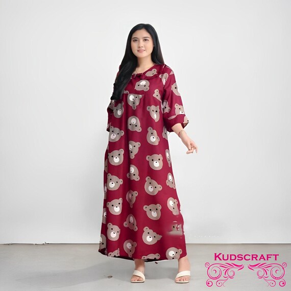 Relax in Style With the Bear Home Dress, House Dress, Batik Dress