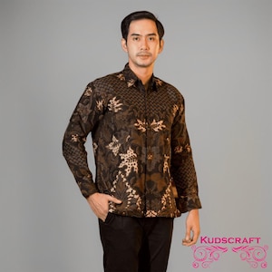 Perwira Authentic Men Batik Shirt – Classic Long Sleeve Design, Men Batik, Batik, Men Batik Shirt, Batik Shirt, Batik for Men