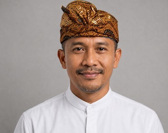Bali Batik Udeng hoofddoek voor mannen Traditionele Balinese hoofddeksels
