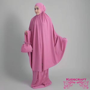Elegant Noor Jersey Mukena: Women’s Premium Prayer Set, Women Prayer