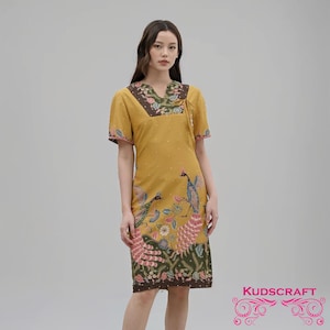 Danara Fitted Dress – Elegant Batik Beauty, Dress, Batik Dress, Women Batik, Women Dress, Midi Dress, Maxi Dress
