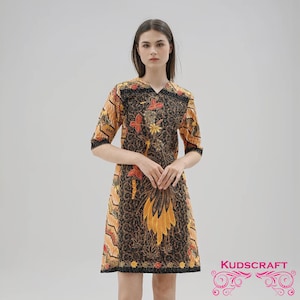 Arita Fitted Batik Dress – A Perfect Fusion of Culture and Glamour, Dress, Batik Dress, Women Batik, Women Dress, Midi Dress, Maxi Dress