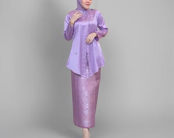 Lylie Kebaya zestaw ze spódnicą Songket-eleganckie tradycyjne stroje, Modern Kebaya, Kebaya Encim, sukienka Kebaya, Kebaya Bali, zestaw Kebaya