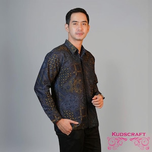 Dewawangsa Classic Batik Shirt – Stylish Long Sleeve for Men, Men Batik, Batik, Men Batik Shirt, Batik Shirt, Batik for Men