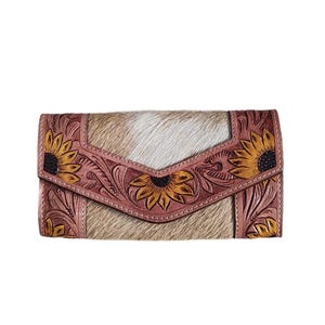 Cartera/bolso de mano de piel de vacuno Hairon. Bolsos de mano de piel Hairon repujada, bolsos de mano de piel para mujer, carteras de piel repujada, bolsos de mano de piel de vacuno. Regalos para ella.