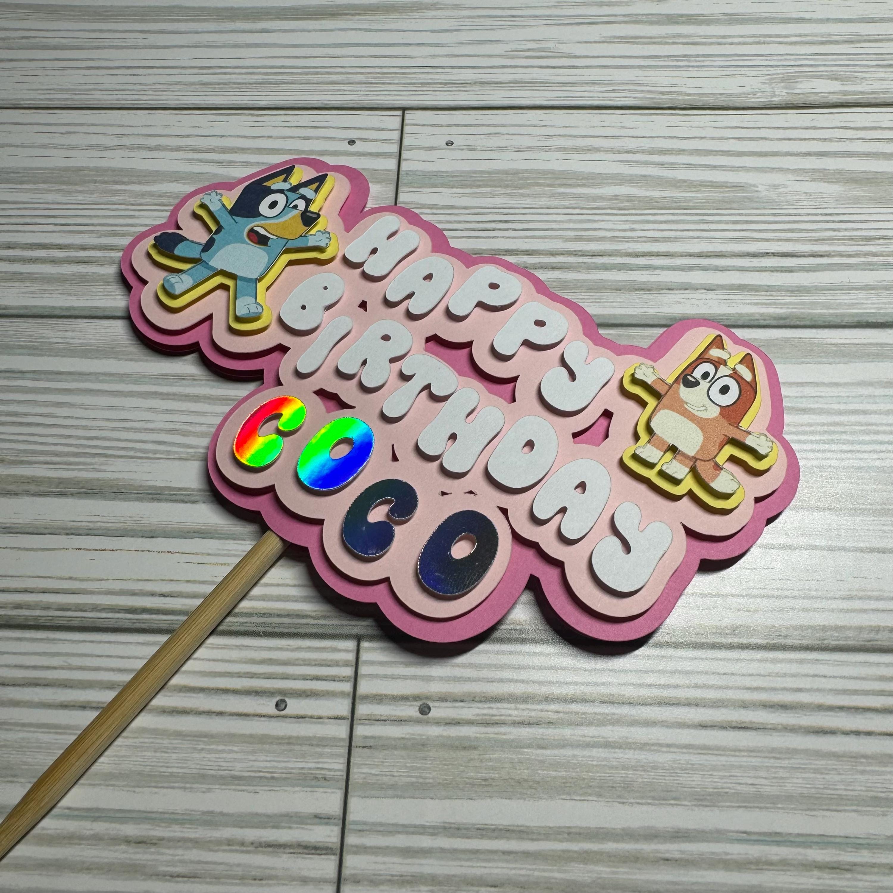 Bluey Cake Topper