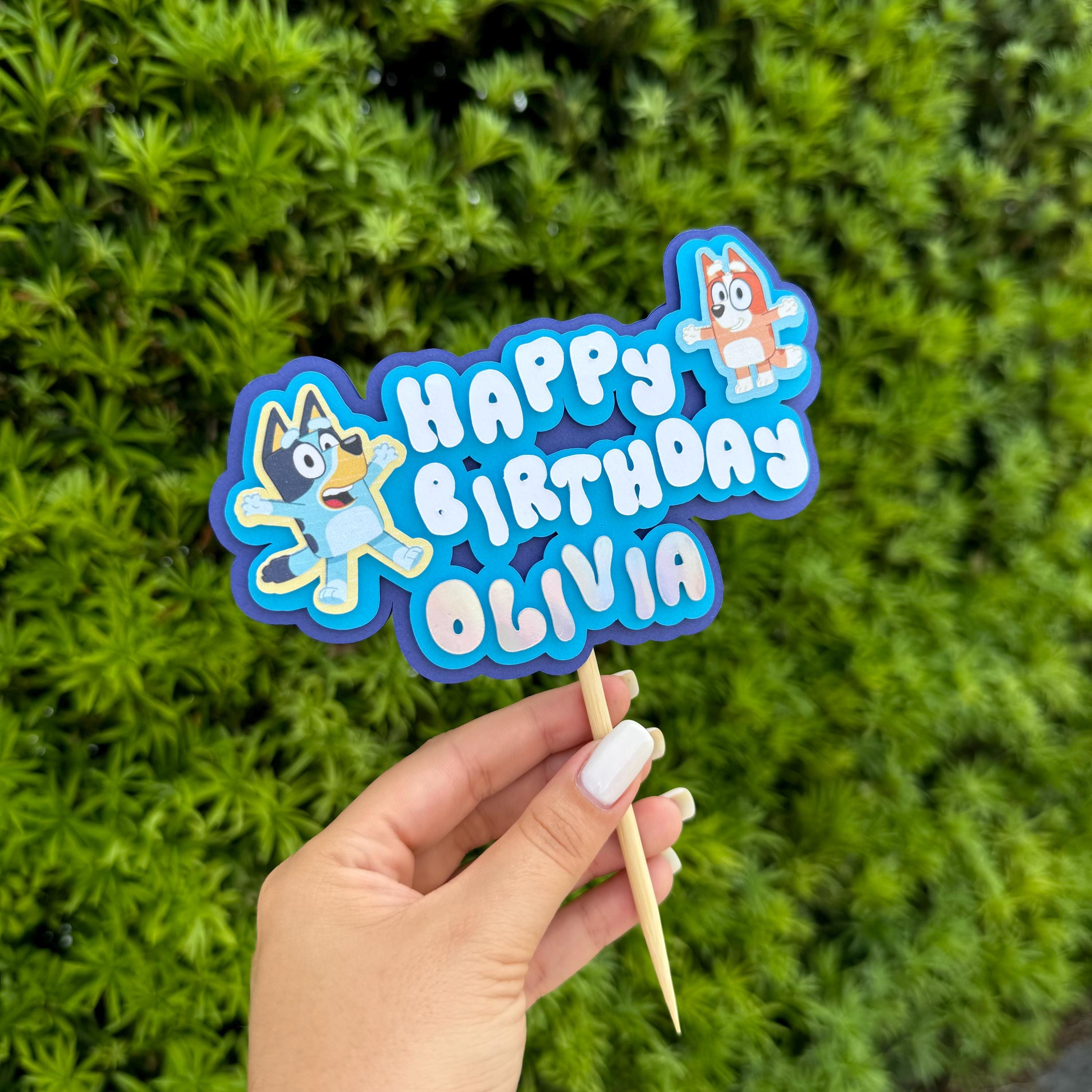 Bluey Cake Topper