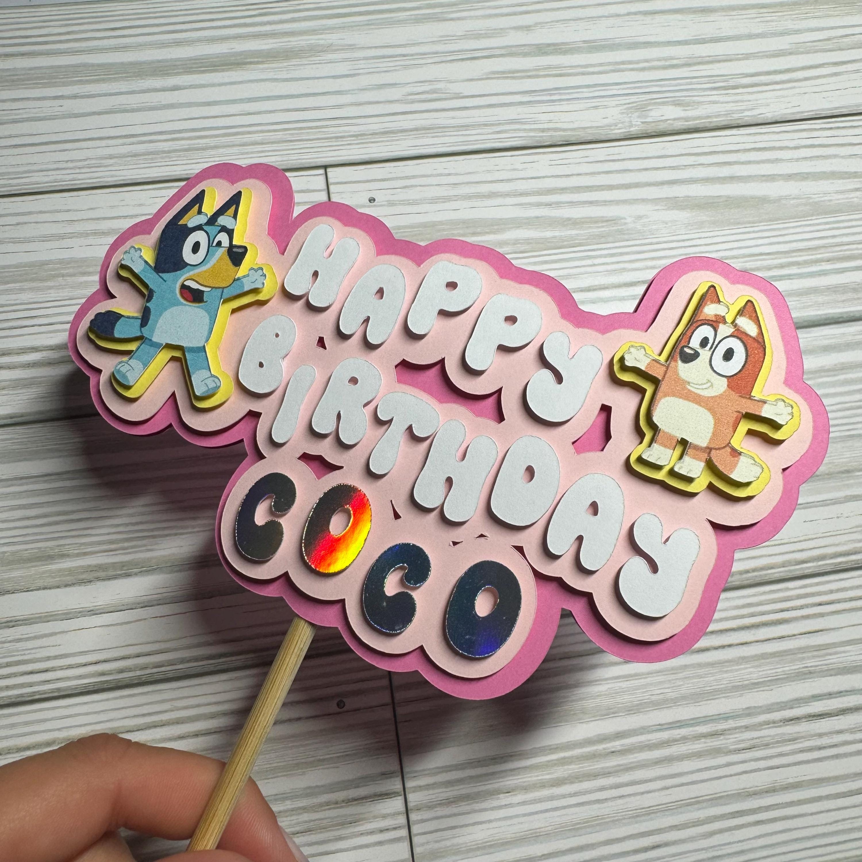 Bluey Cake Topper