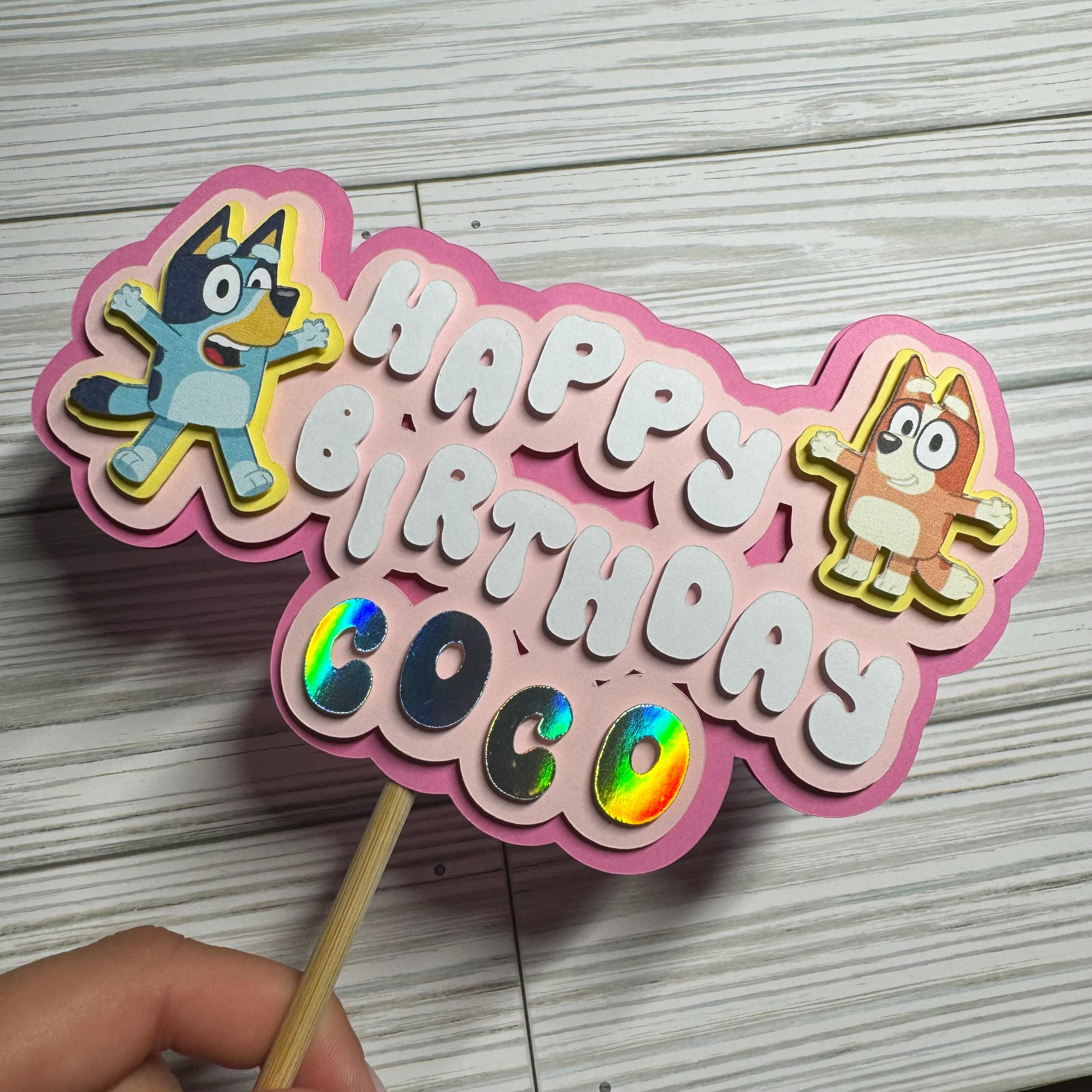 Bluey Cake Topper