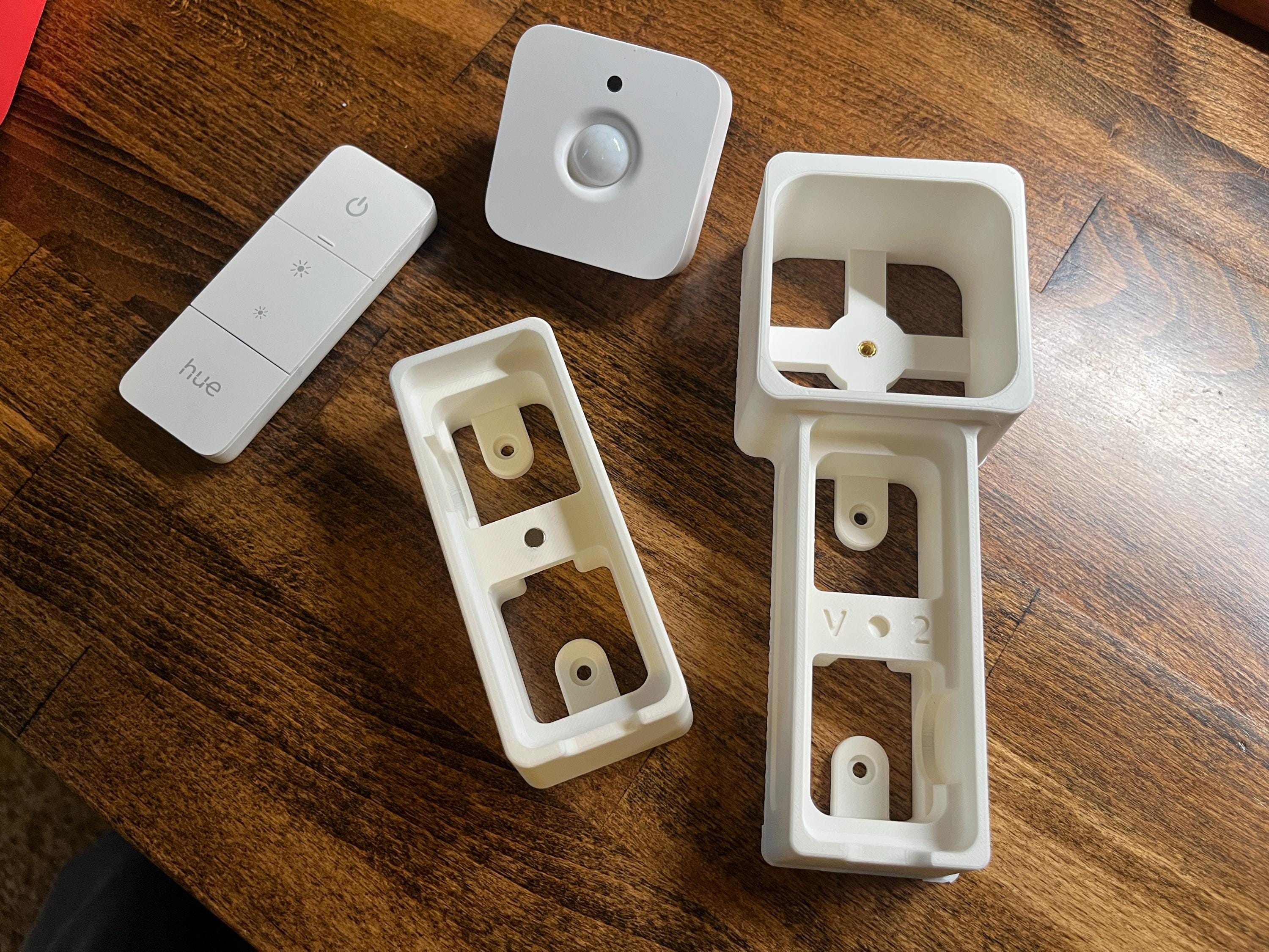 Support Mural élégant Et Fin Pour Télécommande Philips Hue Dimmer Switch - Design Plat, Finition Mate