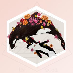 Orca and Rubies - Magnet Deluxe Bookmark