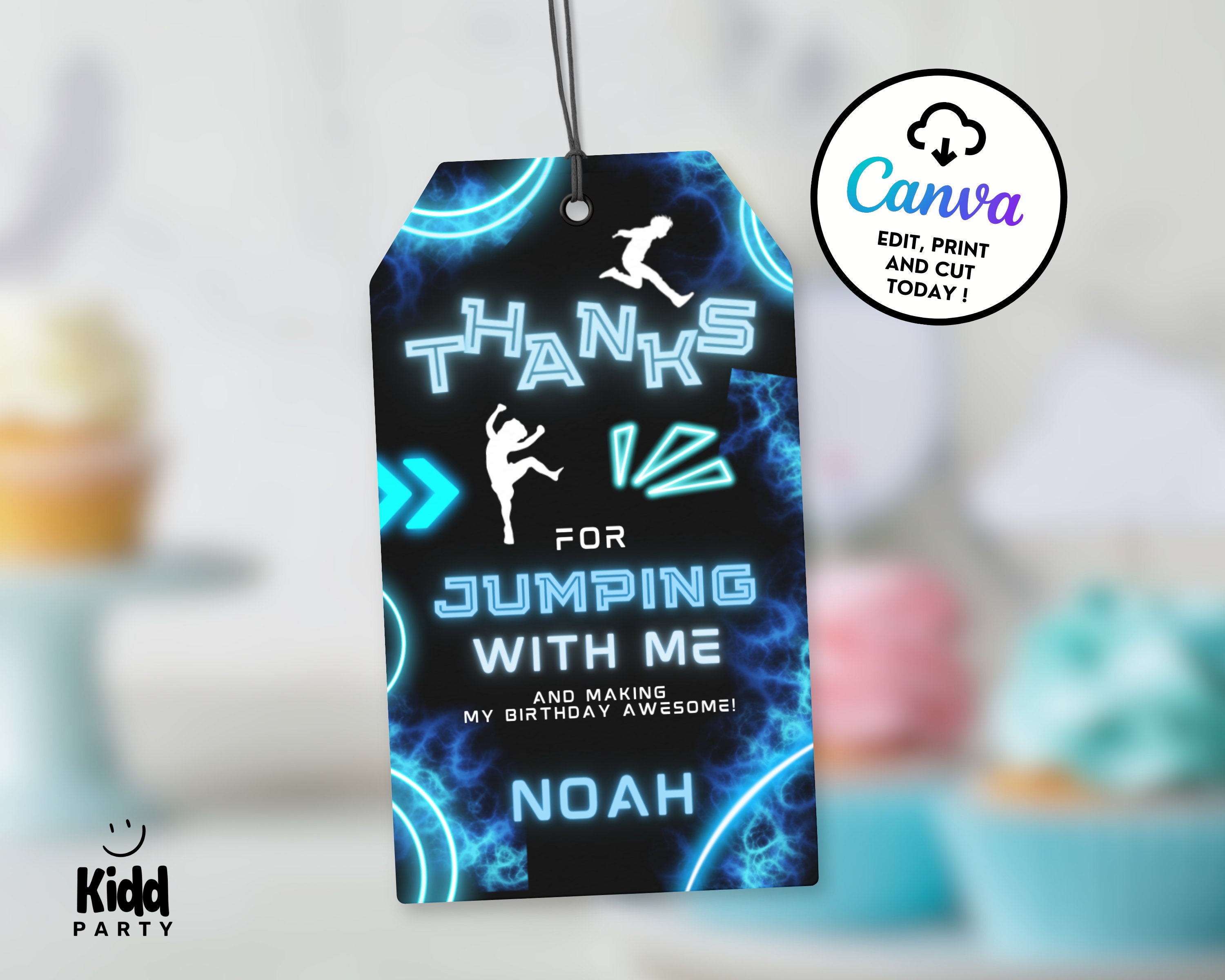 Trampoline Birthday Party Favors Boys