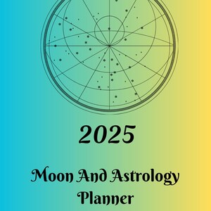 Moon & Astrology Digital Planner Moon Phases Tracker Astrology Journal Manifestation Planner Printable PDF Instant Download