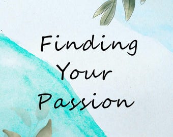 Hitta din passion, planerare för livet, meningsfull dagbok, självupptäcktsplanerare, syftessökare, målsättningsdagbok, utskrivbar PDF, direktnedladdning