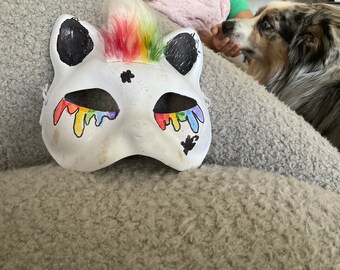 pride month cat mask