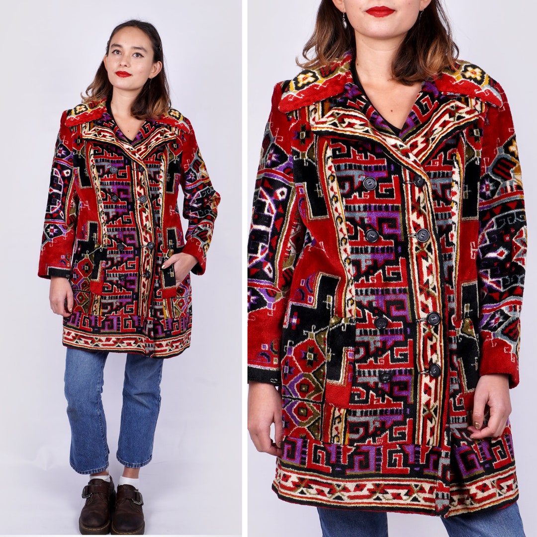 Gorgeous Vintage 60's-70's Tapestry/ Carpet Coat - Etsy