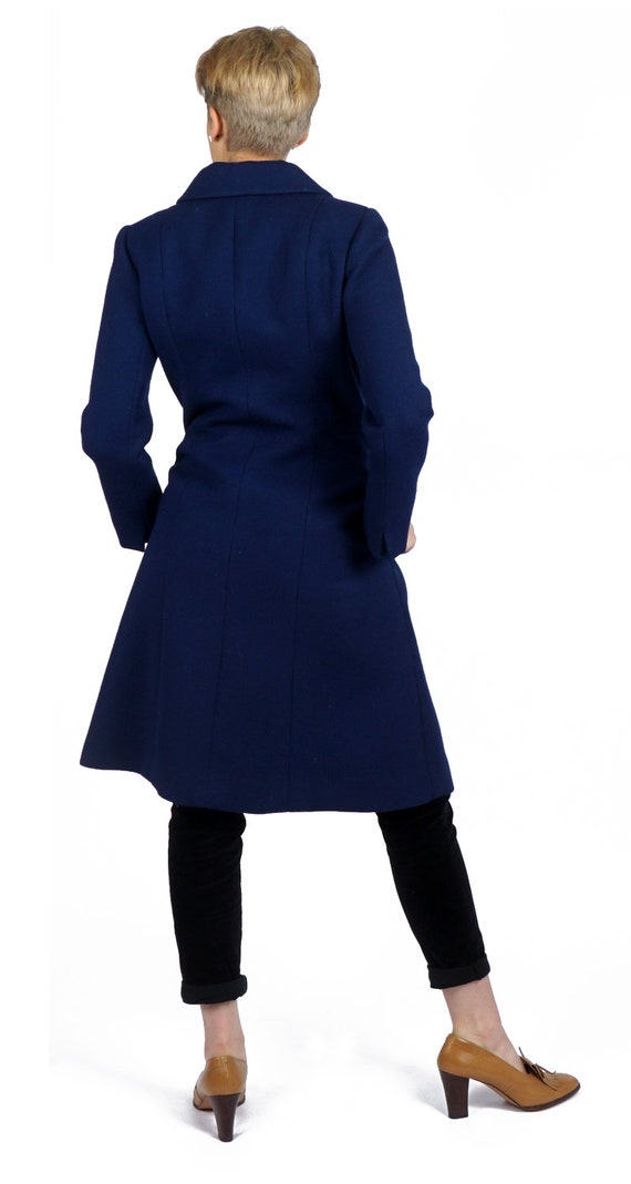 Vintage 1960s Mod Royal Blue Fitted Jacket with S… - image 6