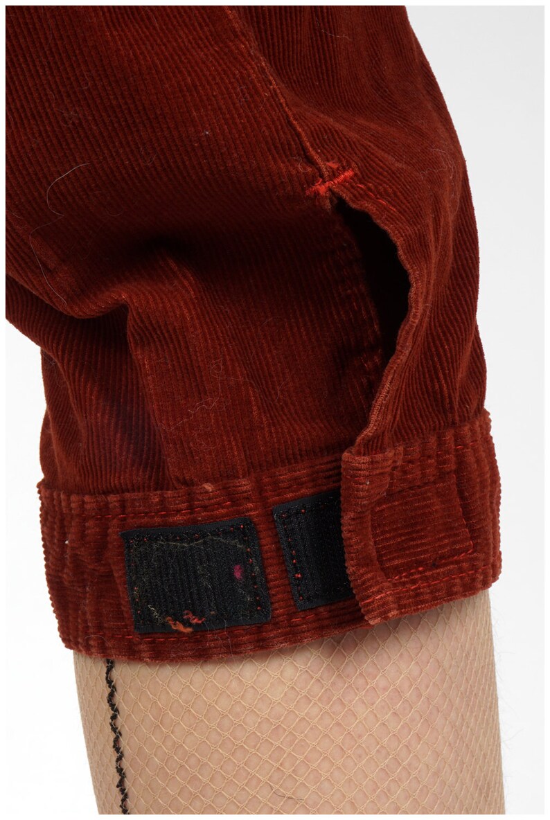 red corduroy pants