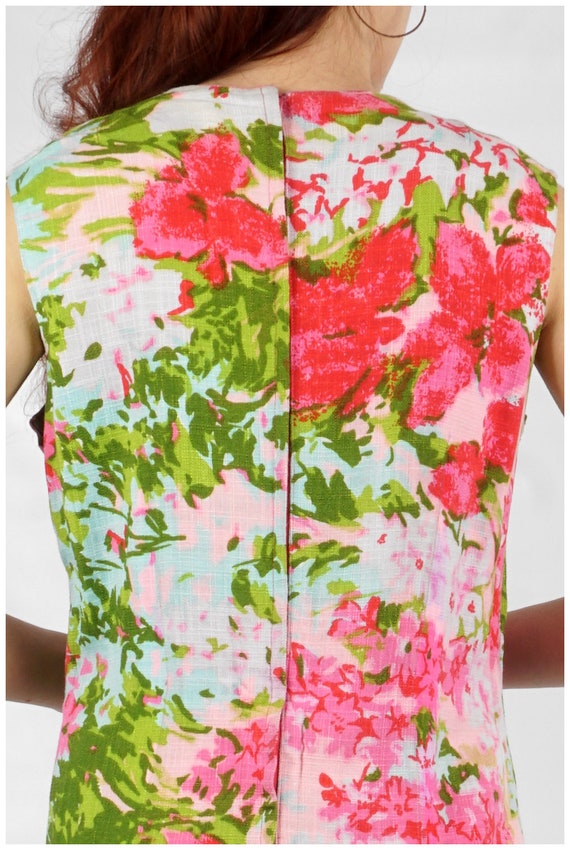 Vibrant Vintage 1960s Pink, Green and Blue Spring… - image 7