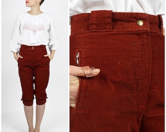 80s Red Corduroy Pants / Medium – Wildhoneygoods