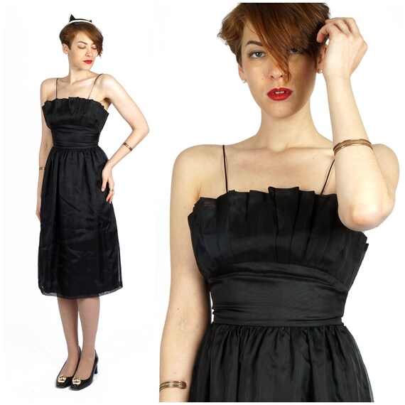 classic black cocktail dress