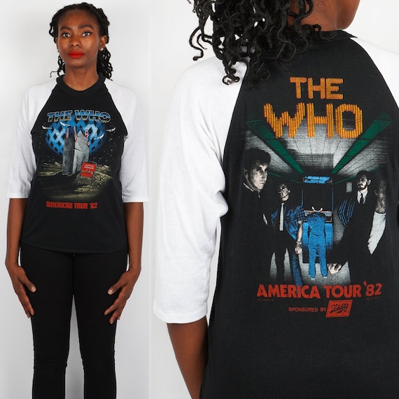 ヴィンテージ ブラック＆ホワイト THE WHO 1982 アメリカツアー