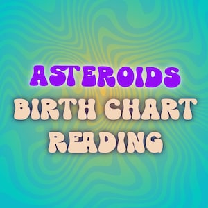 Leitura de astrologia de asteróides, leitura de mapa de nascimento, leitura de mapa natal, interpretação de mapa de nascimento, leitura de astrologia, leitura do zodíaco